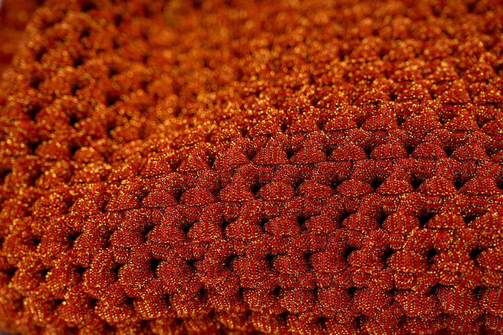 Borsa Lurex Arancione