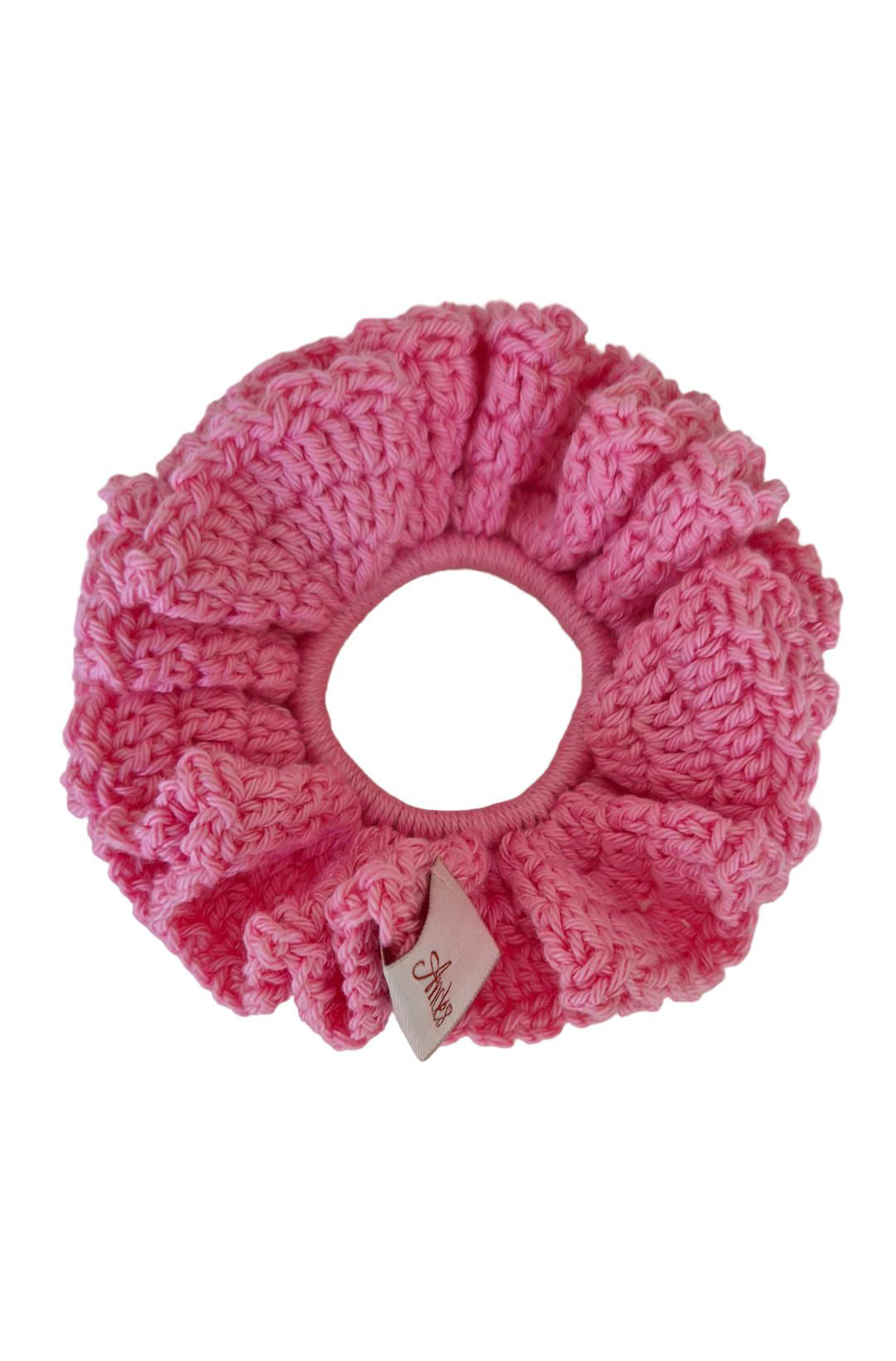 Scrunchie ad uncinetto Rosa